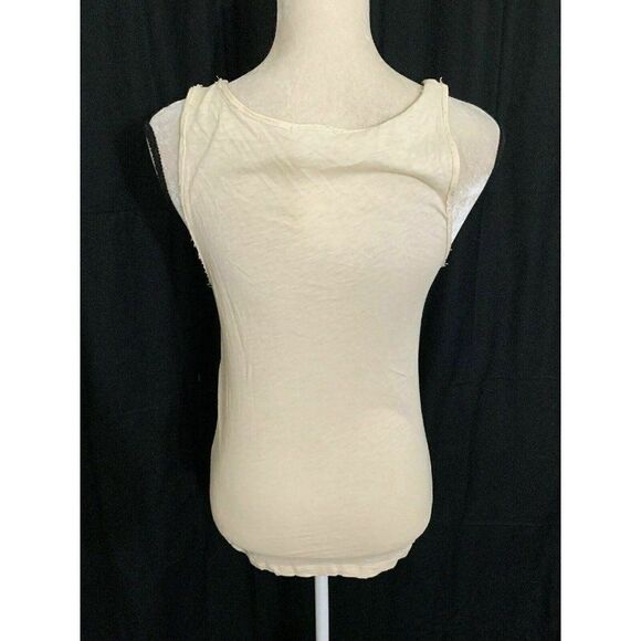 J Crew Ivory Gray Sequin Scoop Neck Tank Top - Picture 5 of 6